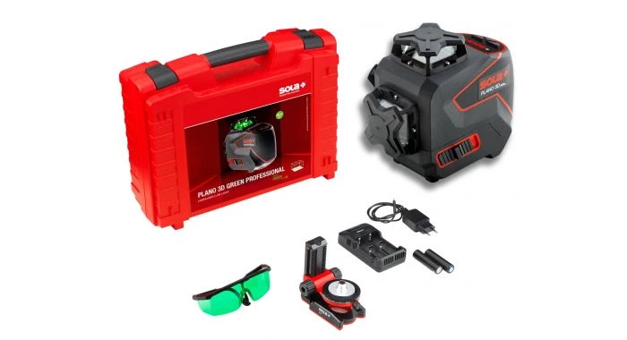 Laser à lignes croisées Sola 71017201 / PLANO 3D green Professional 1 Laser à lignes croisées Sola 71017201 / PLANO 3D green Professional