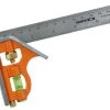 Équerre de menuisier Bahco CS400 - Équerres à coulisse avec niveau à bulle et tire-ligne en métal