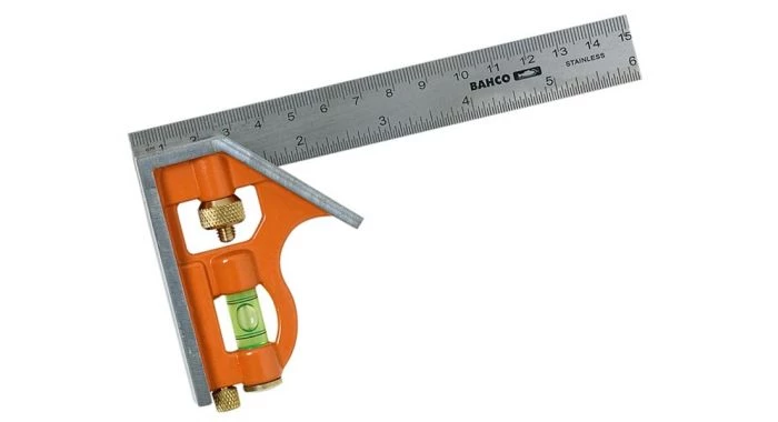 Équerre de menuisier Bahco CS300 - Équerres à coulisse avec niveau à bulle et tire-ligne en métal 1 Équerre de menuisier Bahco CS300 - Équerres à coulisse avec niveau à bulle et tire-ligne en métal
