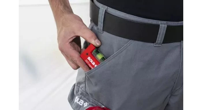 Niveau à bulle Sola GO! magnetic CLIP - Niveau à bulle compact avec clip ceinture - Magnétique - 01621201 2 Niveau à bulle Sola GO! magnetic CLIP - Niveau à bulle compact avec clip ceinture - Magnétique - 01621201 – Image 2