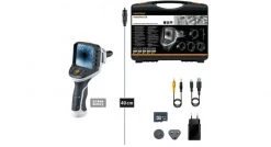 Caméra d'inspection Laserliner 082.248A - Système professionnel d’inspection vidéo avec microcaméra orientable - 082.248A