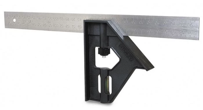 Équerre de menuisier Stanley 2-46-017 - Equerre à Combinaisons 300mm 1 Équerre de menuisier Stanley 2-46-017 - Equerre à Combinaisons 300mm