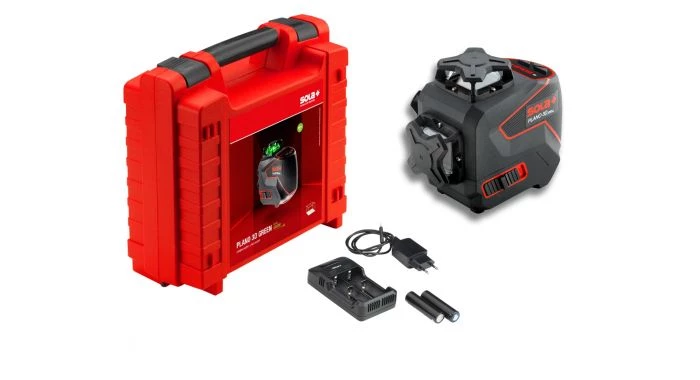 Laser à lignes croisées Sola PLANO 3D - Laser en croix 360° en coffret - Vert 1 Laser à lignes croisées Sola PLANO 3D - Laser en croix 360° en coffret - Vert