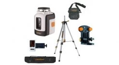 Laser à lignes croisées Laserliner Laser SmartLine 360° - Set de niveau laser - lignes croisées - avec trépied, récepteur, support mural FlexHolder et sac - 2 lignes - 30m - magnétique - 1/4" et 5/8"